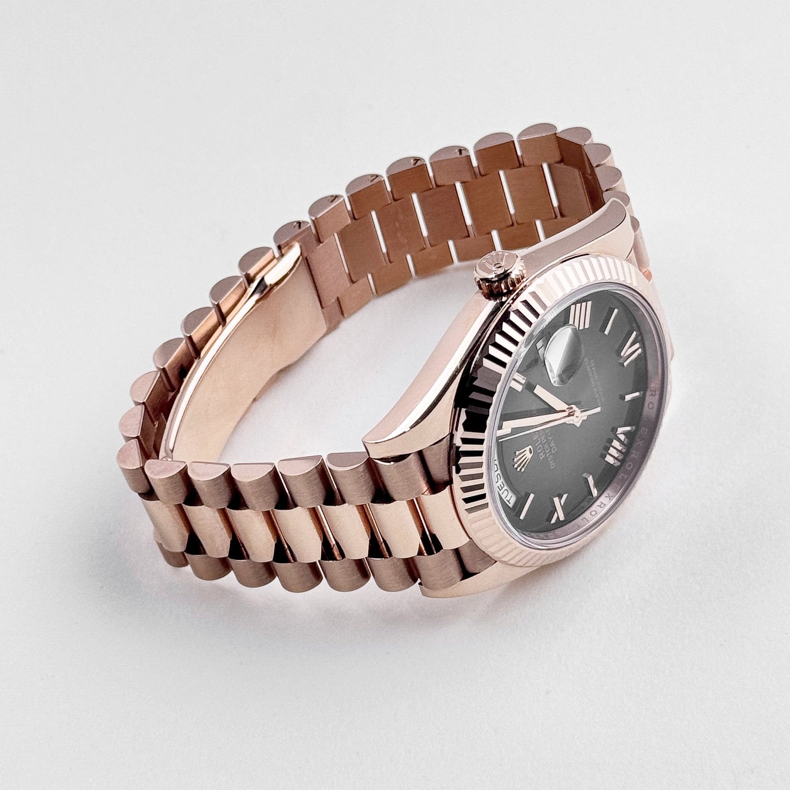 Rolex Day-Date 40 Reference 228235 Rose Gold Slate Ombre Dial (2024)