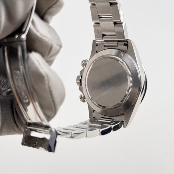 Rolex Daytona 16520 Stainless Steel Black Patrizzi Dial Zenith