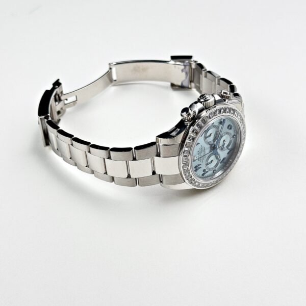 Rolex Daytona 116576TBR Platinum Diamond Ice Blue Arabic Dial