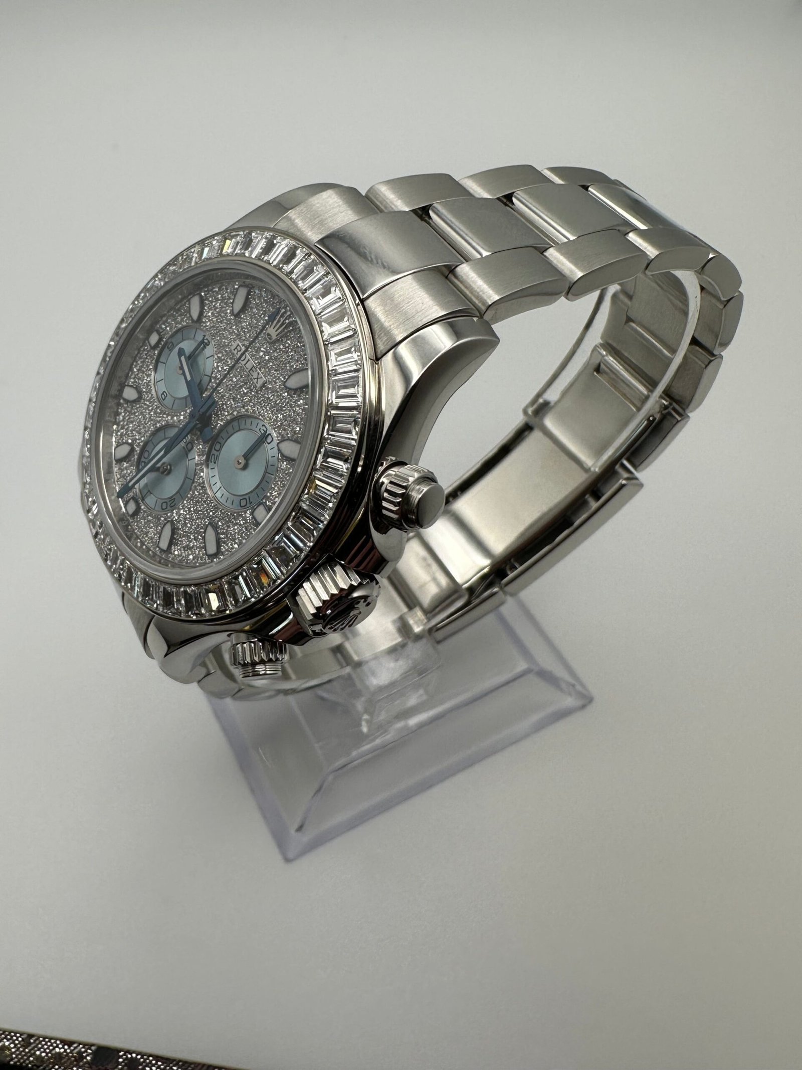 Rolex Daytona 116576TBR Platinum Pave Diamond Dial