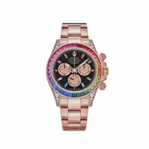 Rolex Daytona 116595RBOW 'Rainbow' Rose Gold Black Dial Sapphire Bezel (2022)