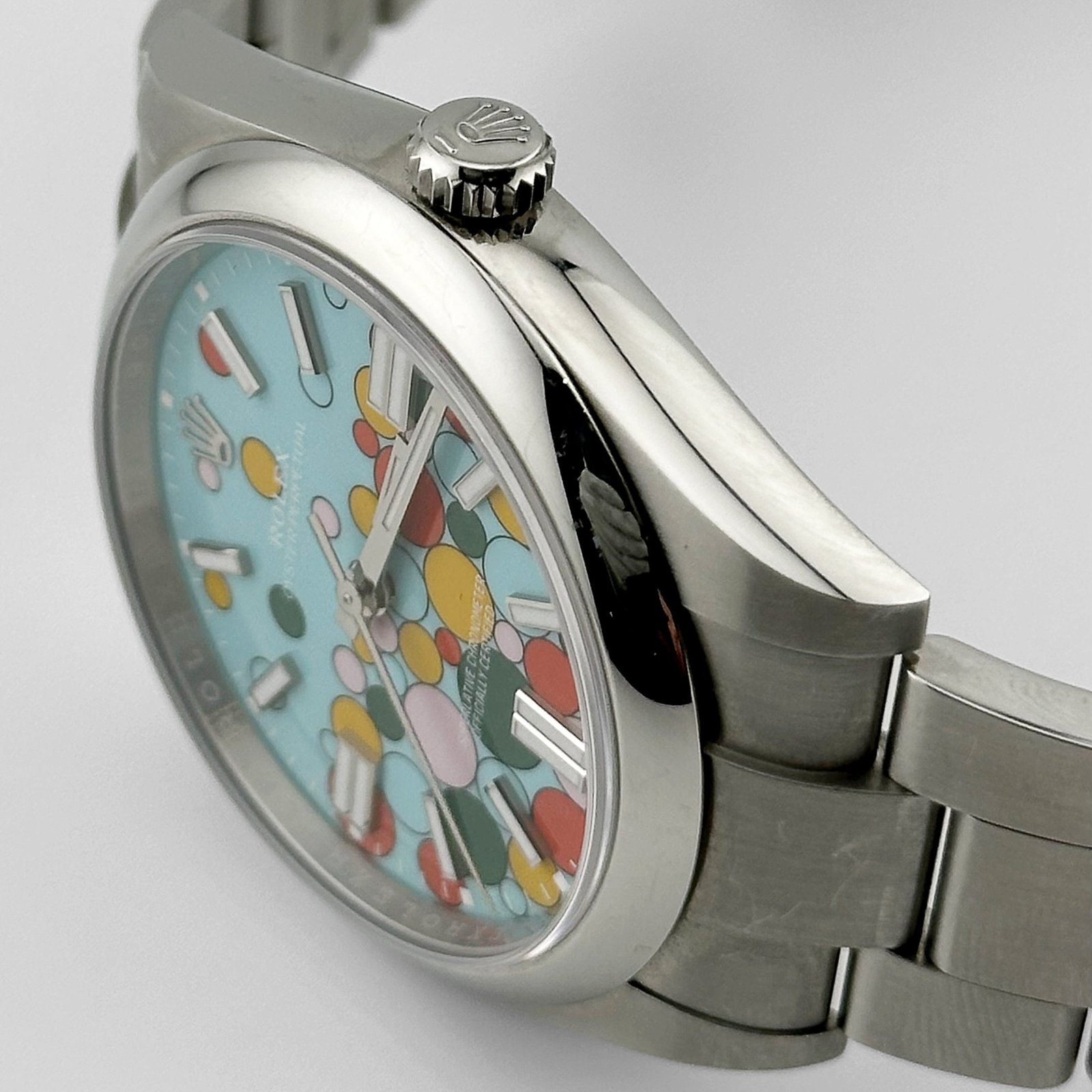Rolex Oyster Perpetual 41 124300 Stainless Steel 'Celebration Motif' Dial (2024)