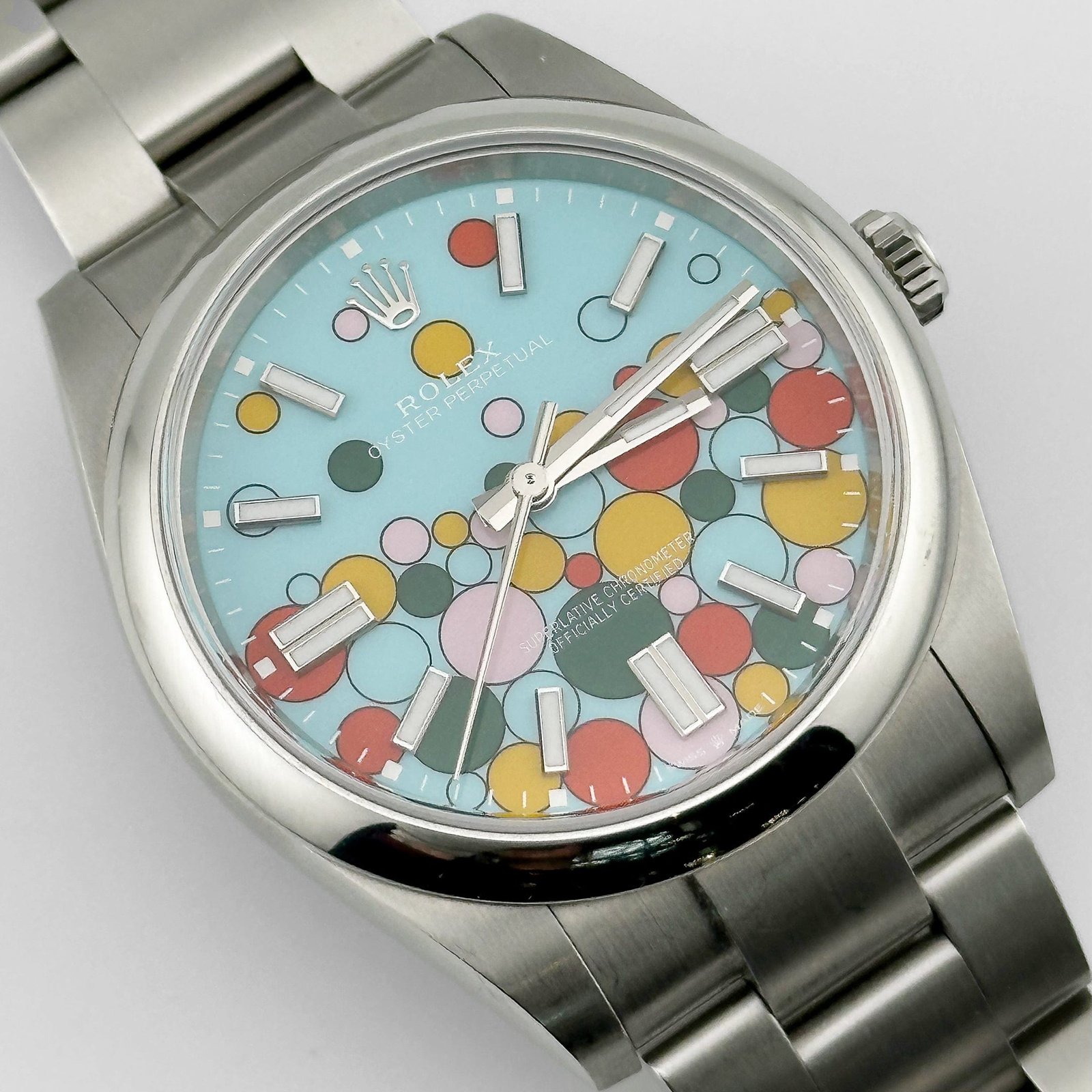 Rolex Oyster Perpetual 41 124300 Stainless Steel 'Celebration Motif' Dial (2024)