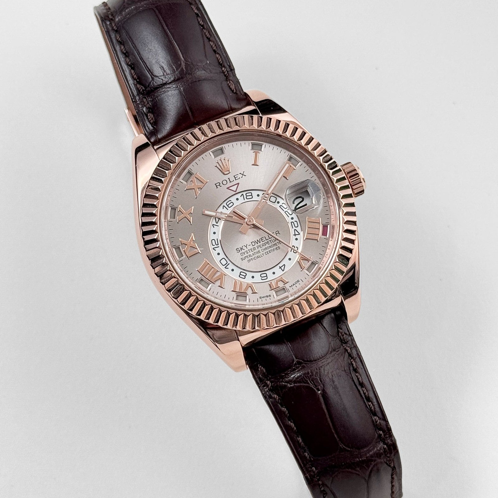 Rolex Sky-Dweller 326135 Rose Gold Sundust Dial (2016)