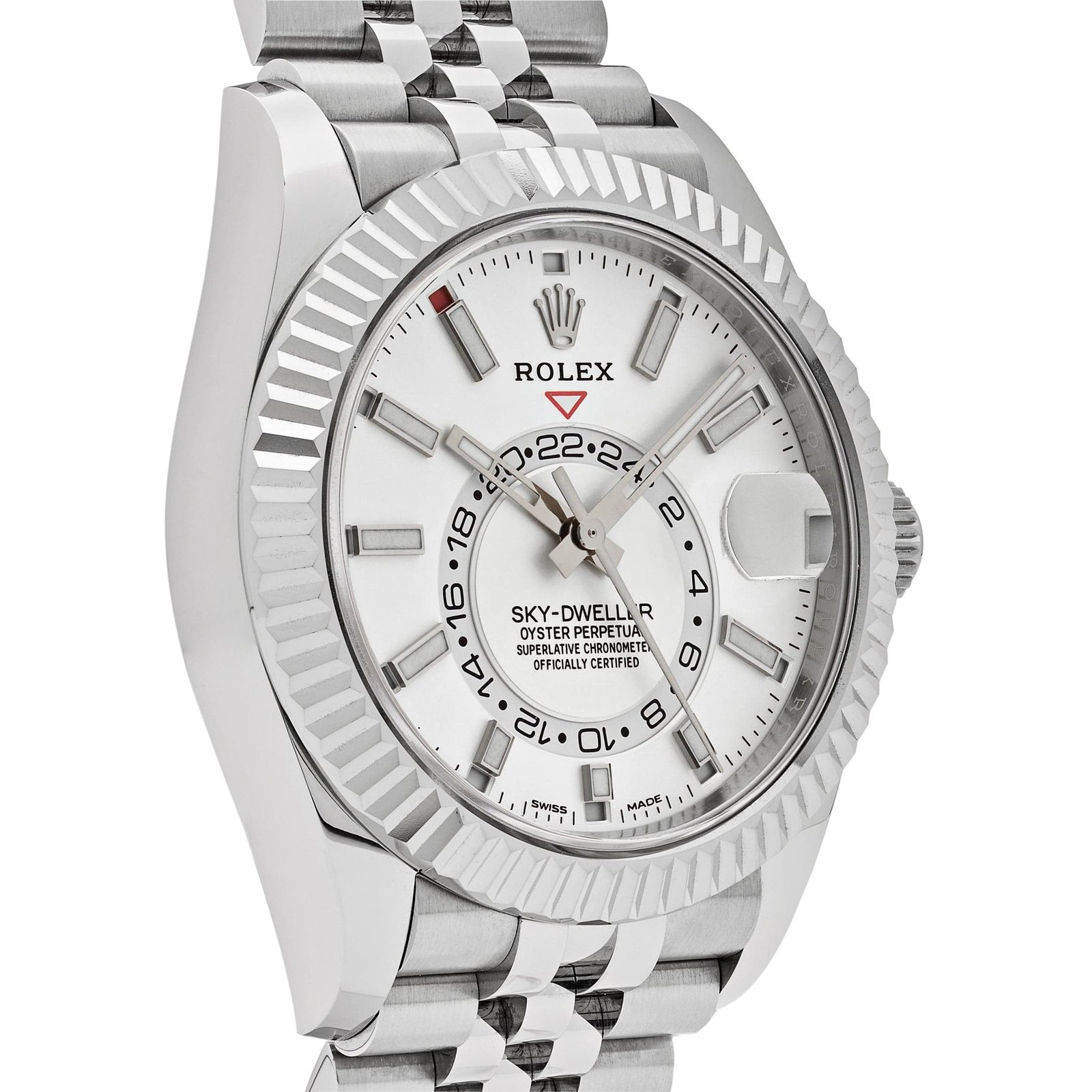 Rolex Sky-Dweller 326934 Stainless Steel White Dial Jubilee