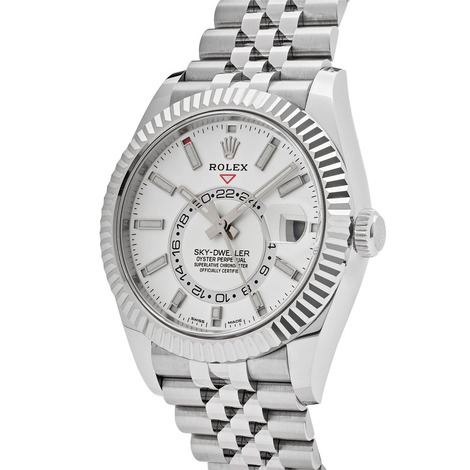 Rolex Sky-Dweller 326934 Stainless Steel White Dial Jubilee