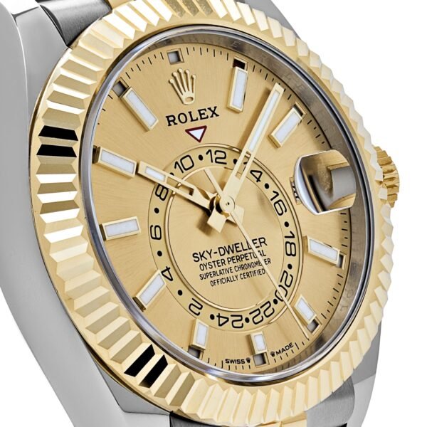 Rolex Sky-Dweller 336933 Stainless Steel Yellow Gold Jubilee Champagne Dial (2024)
