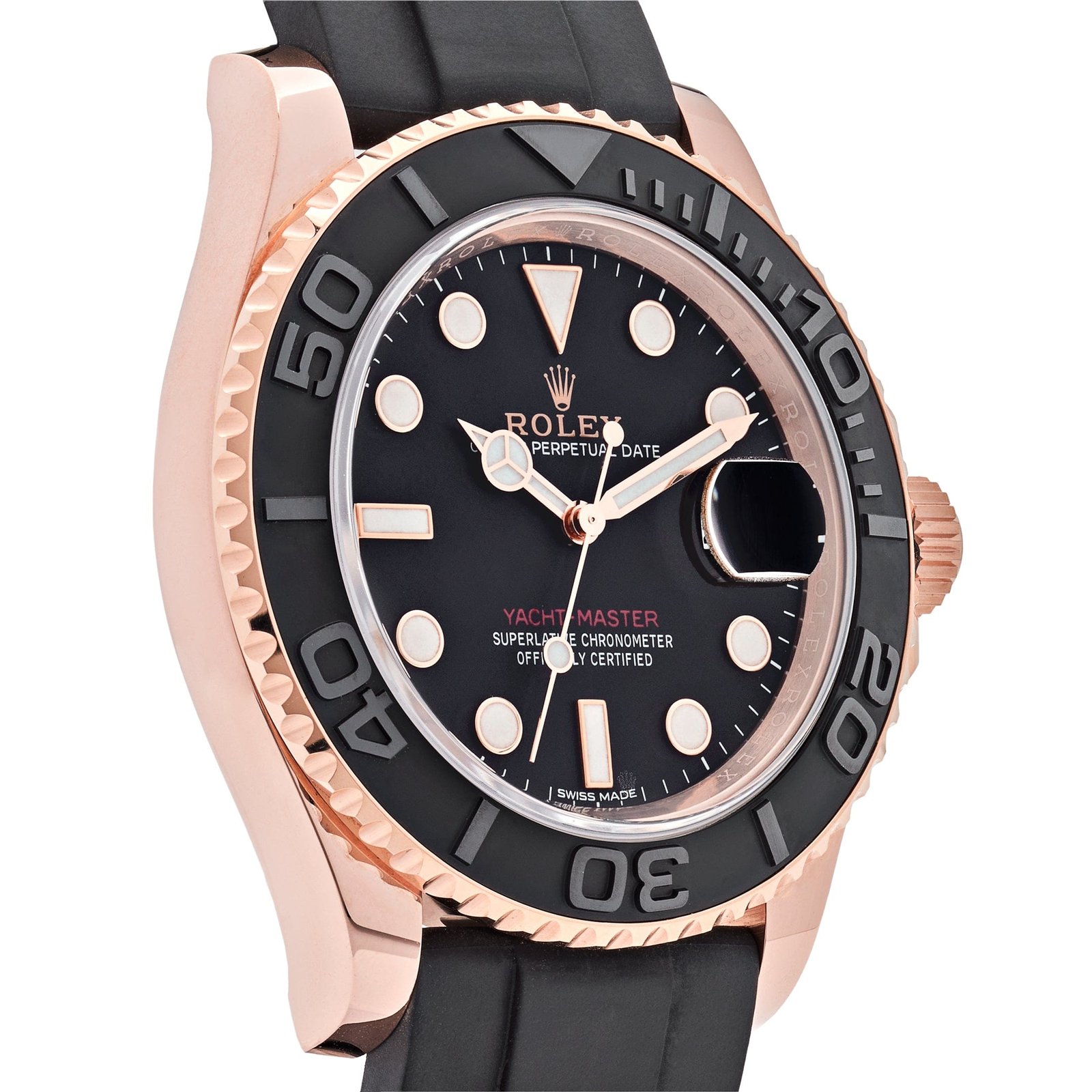 Rolex Yacht-Master 40 116655 Rose Gold Black Dial