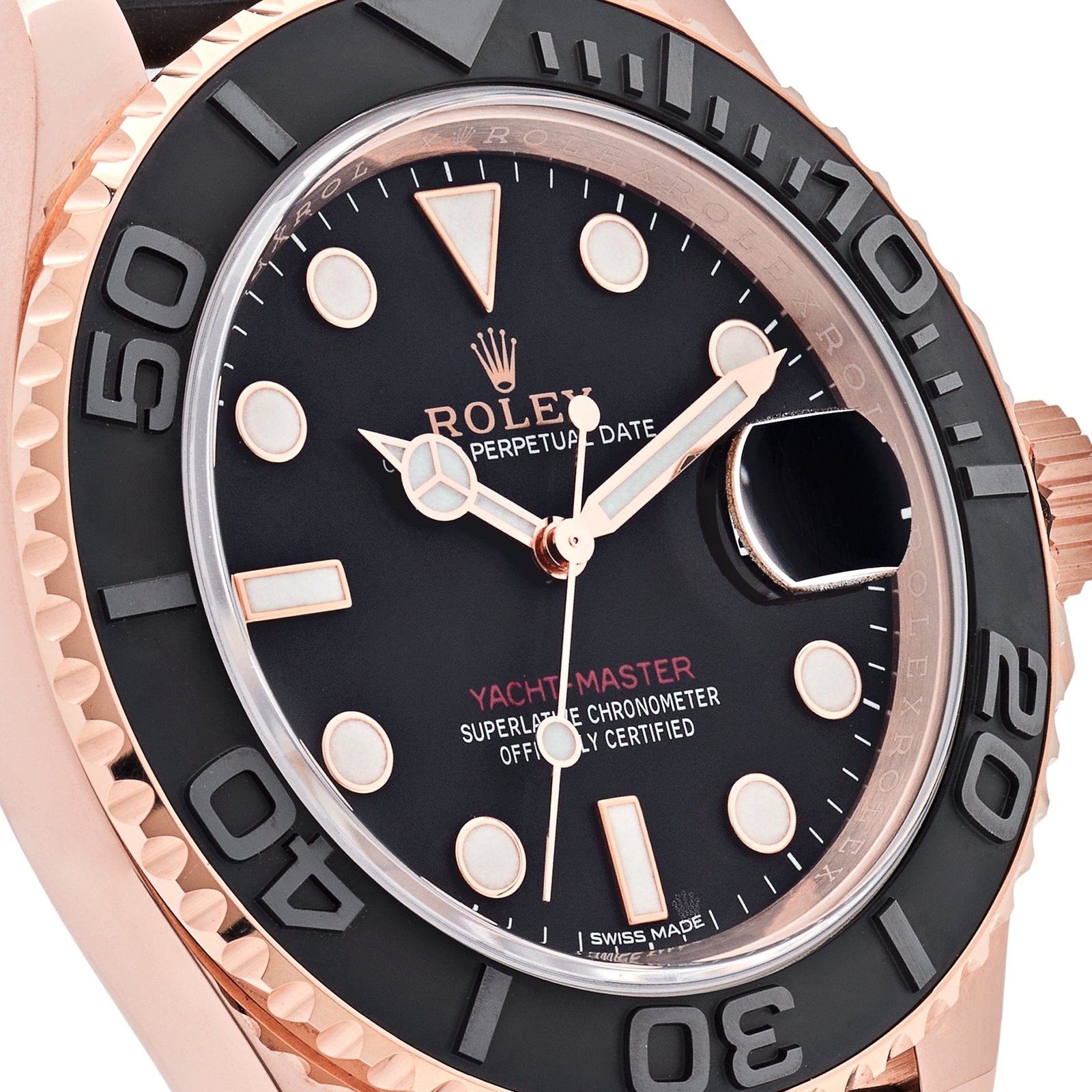 Rolex Yacht-Master 40 116655 Rose Gold Black Dial