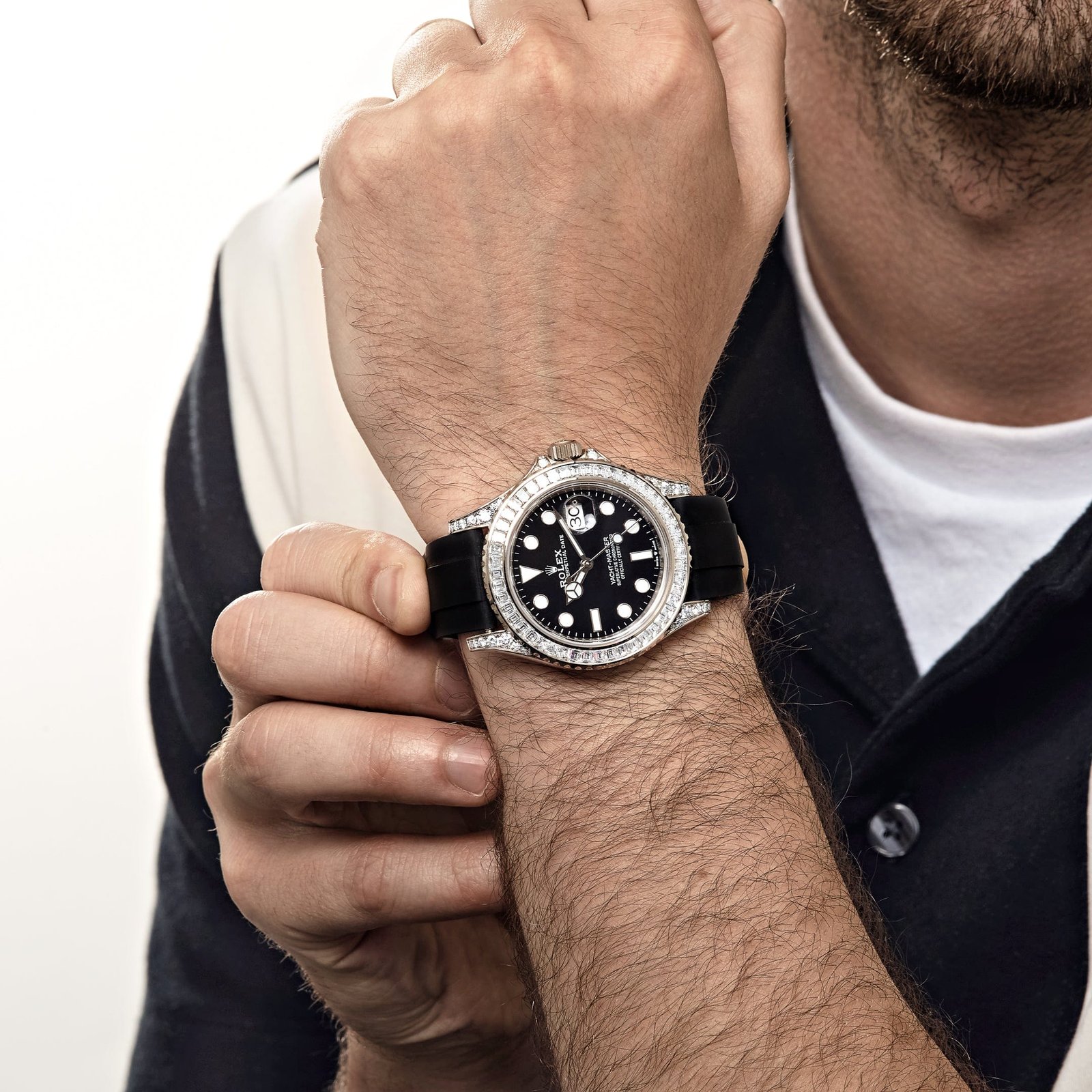 Rolex Yacht-Master 42 226679TBR White Gold Black Dial Diamond Bezel (2023)