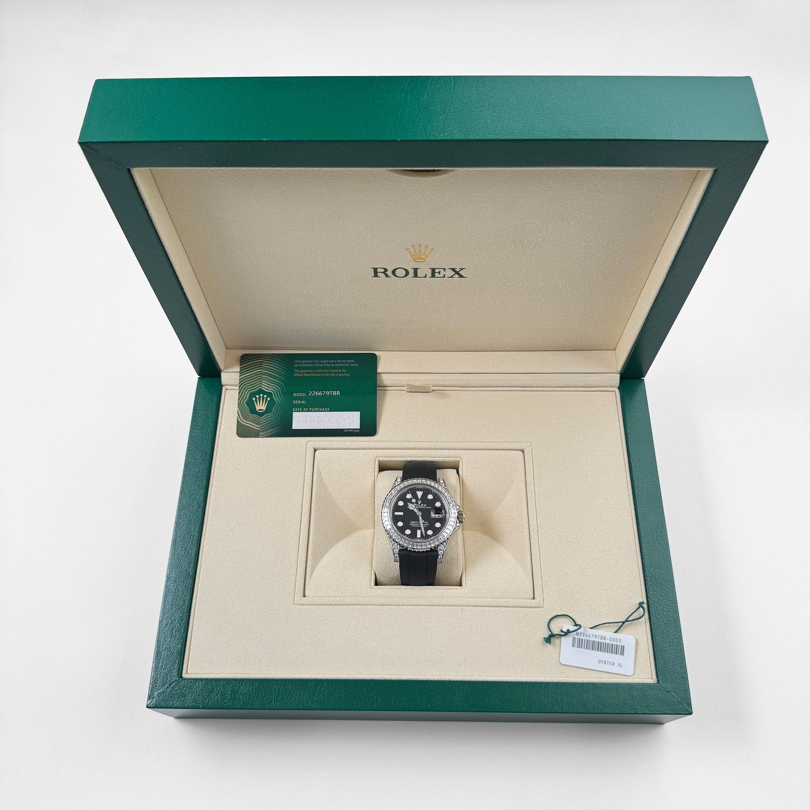 Rolex Yacht-Master 42 226679TBR White Gold Black Dial Diamond Bezel (2023)