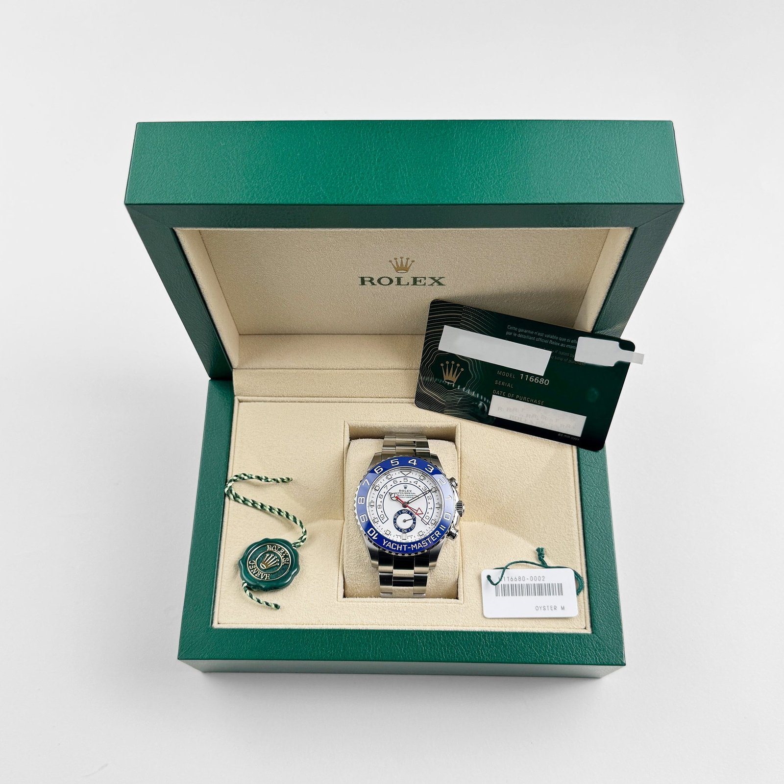 Rolex Yacht-Master II 116680 Stainless Steel White Dial (2021)