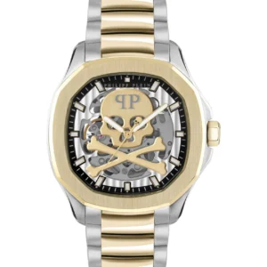 Philipp Plein Mens Two Tone 42mm Bracelet Fashion Watch