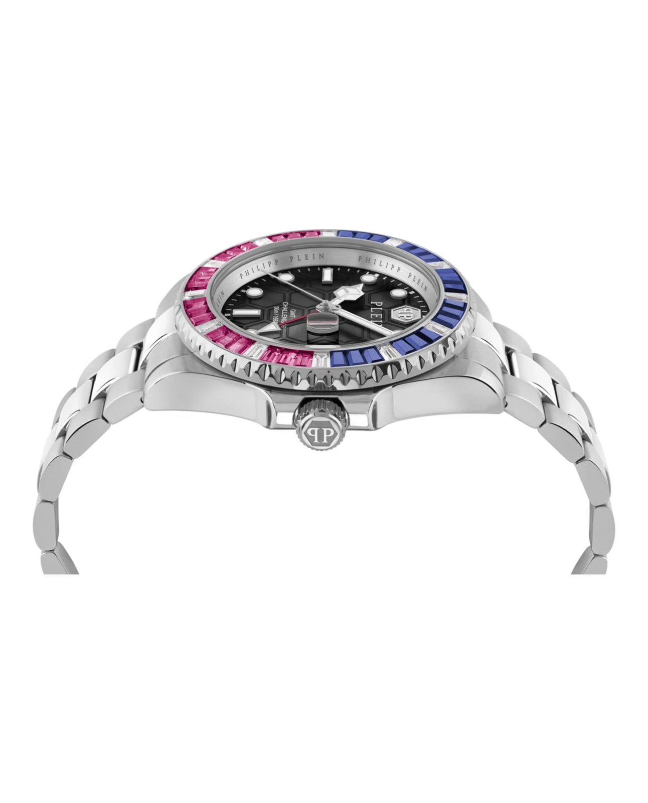 Philipp Plein Mens Stainless Steel 44mm Bracelet Fashion Watch