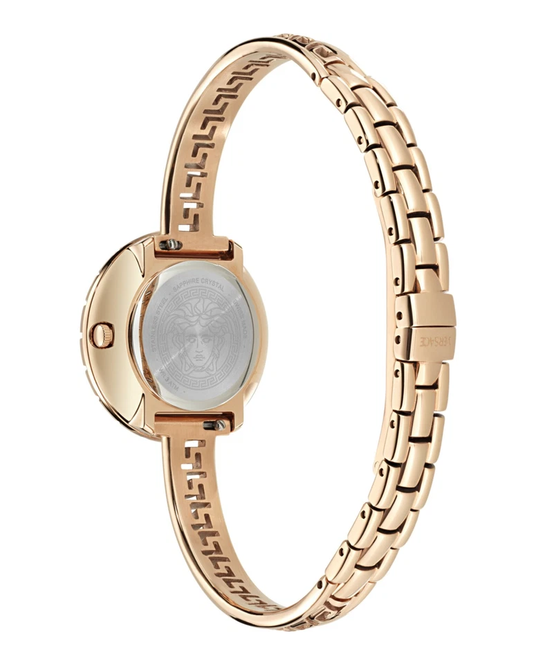 Versace Womens Rosegold 28mm Bracelet Fashion Watch