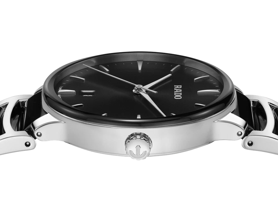 New Rado Centrix Stainless Steel Black Dial Men's Watch R30021152