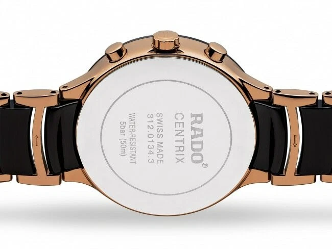 New Rado Centrix Chronograph High Tech Ceramic Black Dial Men's Watch R30187172