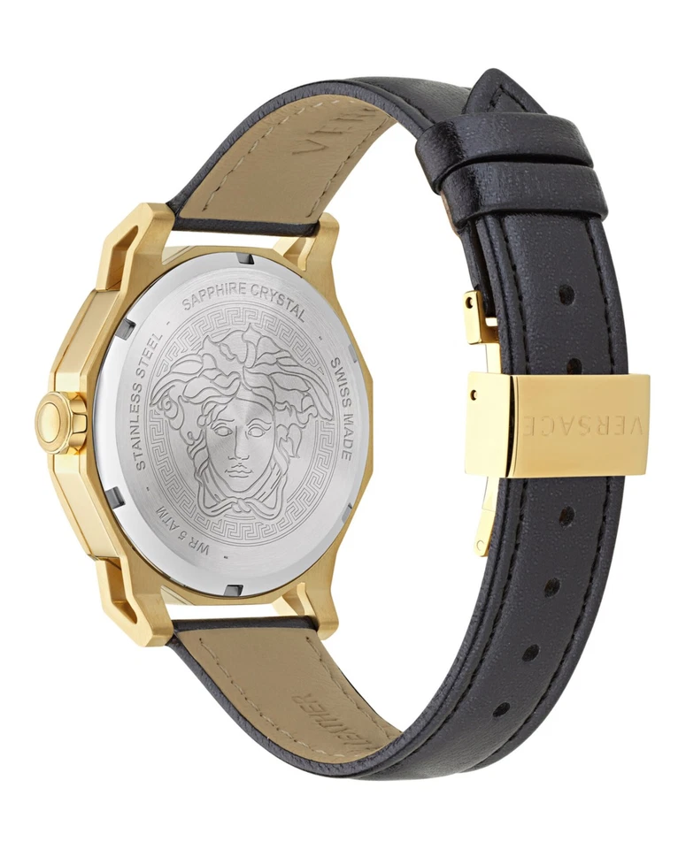 Versace Womens Gold 38mm Strap Fashion Watch