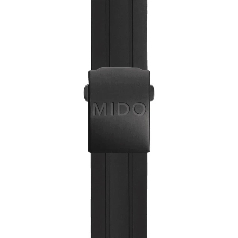 New Mido Multifort Chronograph 42mm Quartz Rubber Men's Watch M0054173705120