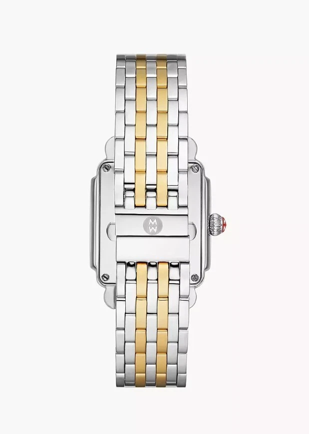 Michele Deco Mid White Dial Stainless Steel Watch MWW06V000042