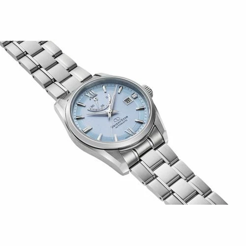 ORIENT STAR RK-AU0109L Ice Blue Stainless Steel Men's Watch New in Box