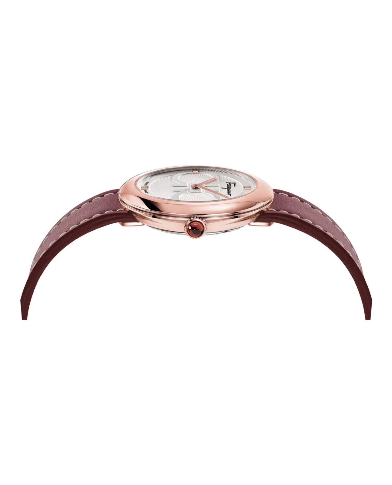 Ferragamo Womens Rose Gold 32mm Strap Fashion Watch