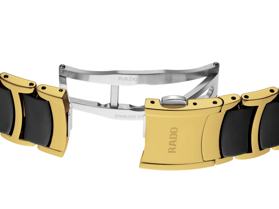 New Rado Centrix Diamonds Stainless Steel Black Dial Men's Watch R30022742