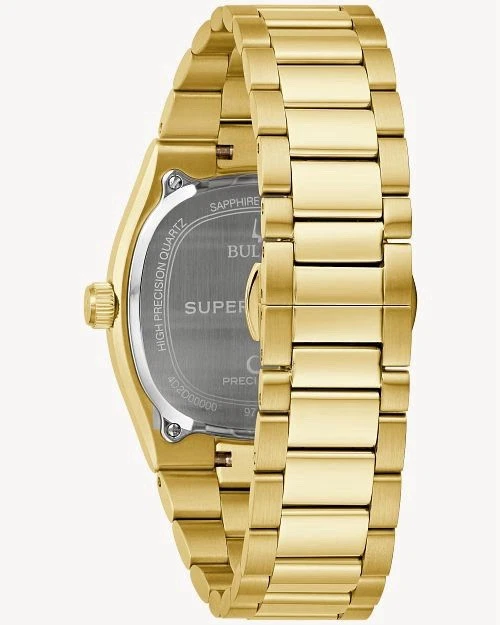 Bulova 97B237 Super Seville Green Dial Sapphire Quartz Stainless Steel Watch