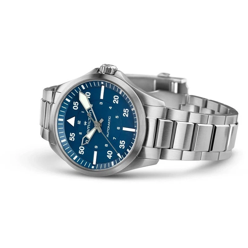 Hamilton Khaki Aviation 39mm Pilot Blue Dial Men's Watch H76305140