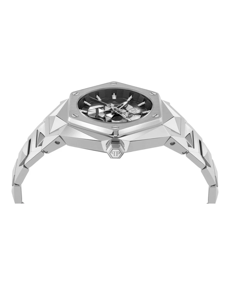 Philipp Plein Mens Stainless Steel 45mm Bracelet Fashion Watch