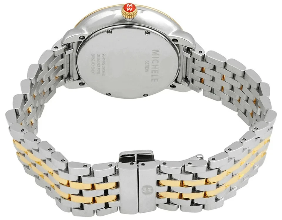 Michele Serein Mid Two-Tone With Diamond Sunray Dial Ladies Watch MWW21B000148